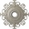 Ekena Millwork Orleans Ceiling Medallion (Fits Canopies up to 8 1/4"), 38 3/8"OD x 6 5/8"ID x 2 7/8"P, Pearl White CM38OLPWS - alternate 1